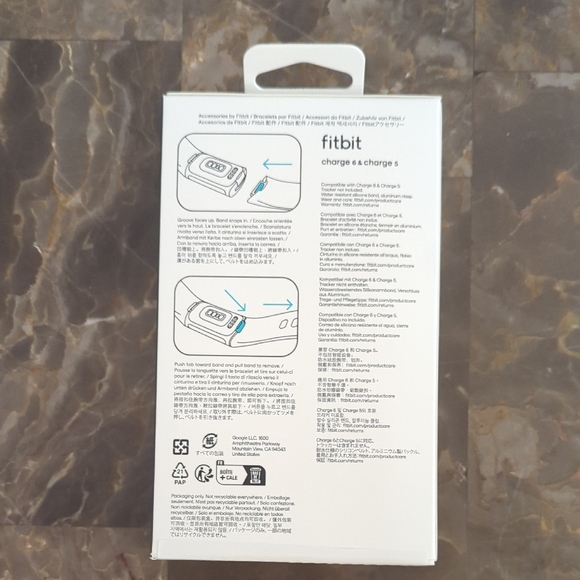 New In Box Fitbit Charge Sport Band - S/P White - Picture 2 of 4